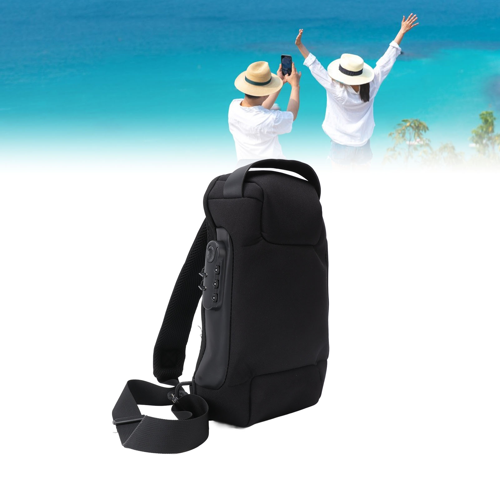 Sling Backpack Shoulder - Torba na ramię z tkaniny Oxford,
