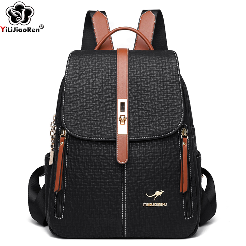 Travel Backpack Anti Theft - Modne plecaki damskie wysokiej jakości skórzany