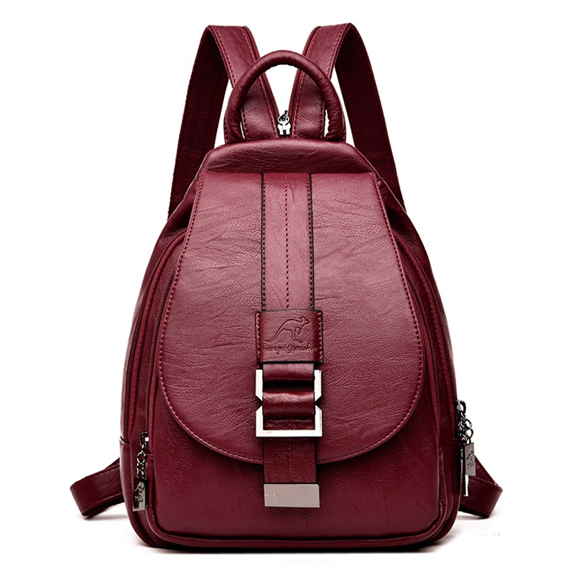 Leather Backpack Vintage - Designerskie plecaki skórzane, damskie, plecak szkolny