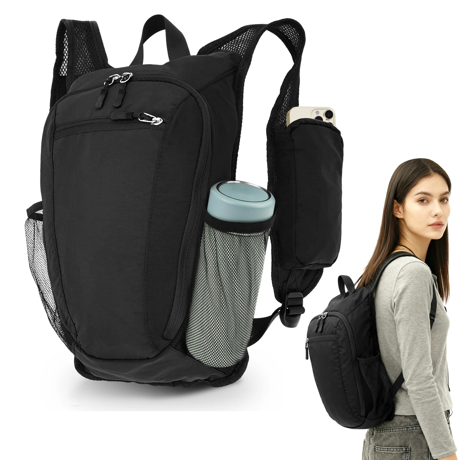 Mały plecak turystyczny 10L, s – Foldable Backpack Small recenzja i cena