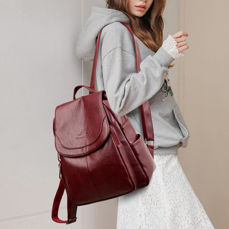 Plecak damski z miękkiej skóry – Leather Backpack Vintage recenzja i cena