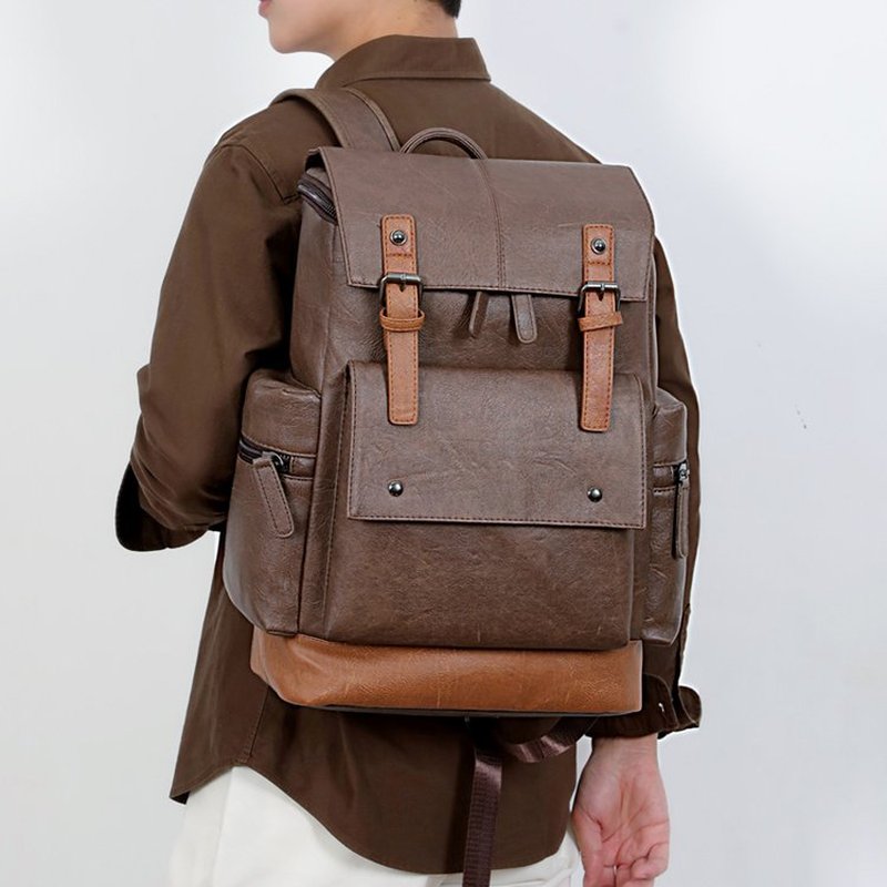 Nowy męski plecak w stylu vint – Leather Backpack Vintage recenzja i cena