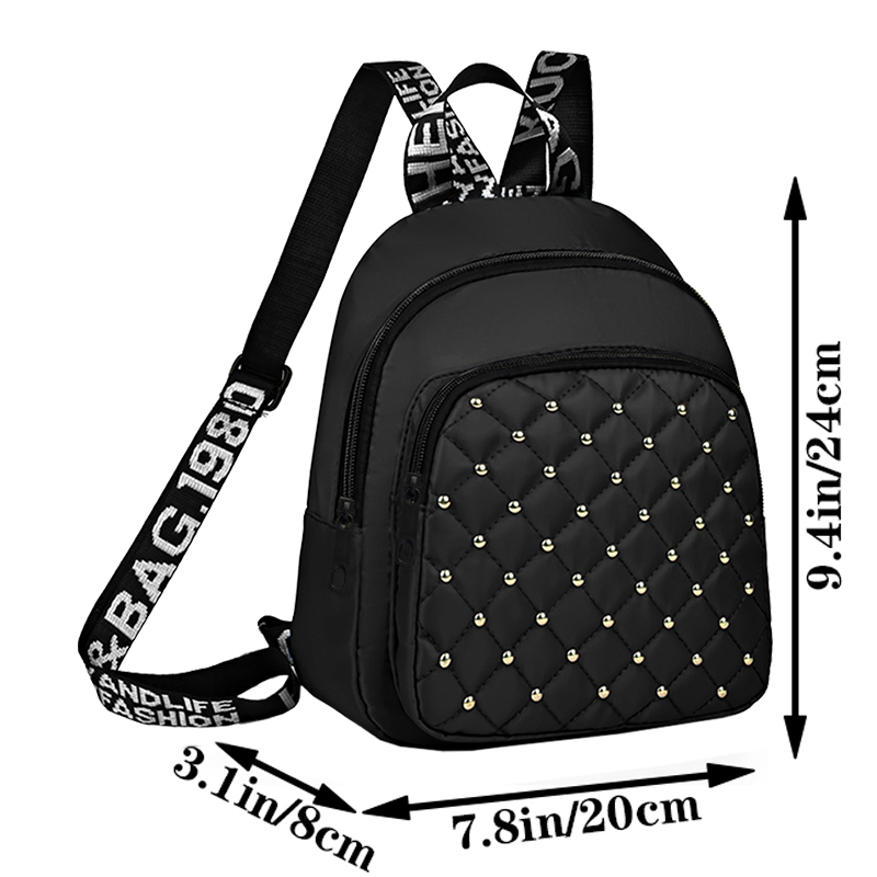 Stylowy plecak z ćwiekami, wie – Canvas Backpack Casual recenzja i cena